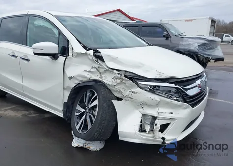2019 Honda Odyssey Elite z USA, uszkodzony, nr VIN 5FNRL6H91KB067358